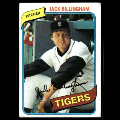 1980 Topps - Jack Billingham #603 Detroit Tigers - Image 1 of 3