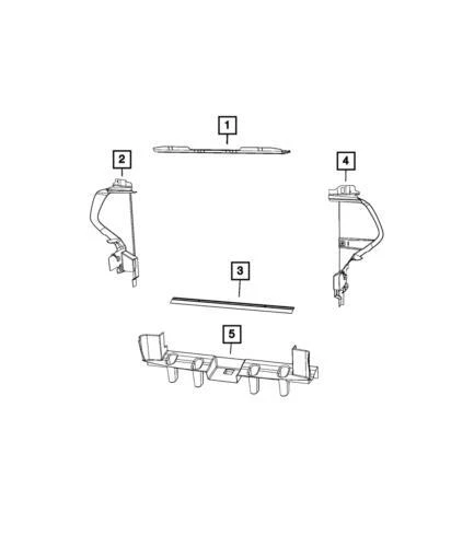 Genuine Mopar 2017-2019 Jeep Grand Cherokee Front Air Inlet Baffle 68335657AA - Imagem 1 de 1