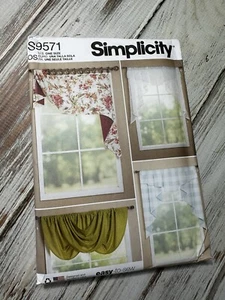 Simplicity- 9571 - Valances and Swags Easy To Sew Curtains Sewing Pattern - Picture 1 of 6
