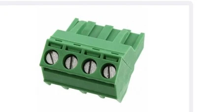 (10)1826306, PHOENIX, 4 Position Terminal Block Plug, Female Sockets 0.200",225° - Image 1 of 4