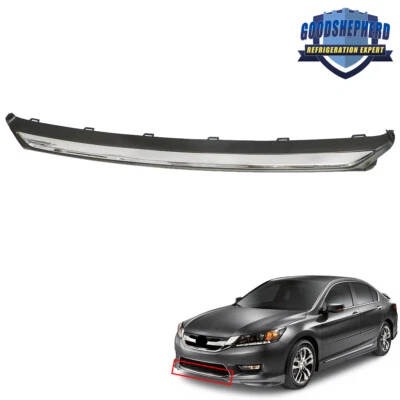 Parachoques delantero inferior cromado moldura de repuesto para Honda Accord 2013 2014 2015 2015 Foto 1 de 4