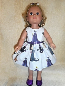 18" doll clothes fits AG doll-Disney Villains dress-featuring Maleficent - Picture 1 of 7