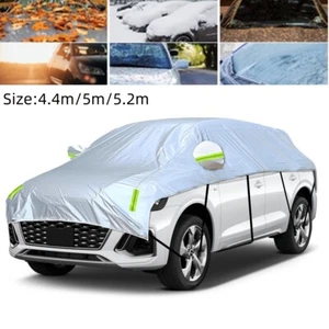Waterproof Half Sedan SUV Car Cover Snow UV Dust Protection For Chevrolet Toyota - Picture 1 of 19