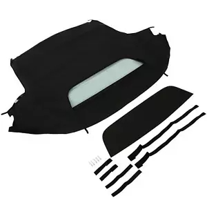 Fits 1999-2009 Honda S2000 Convertible Soft Top & Heated Glass Window Black - Picture 1 of 9