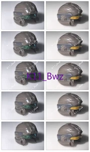 10pcs Mega Construx Bloks Halo Marines Helmet Green Yellow Figure Accessories - Picture 1 of 7