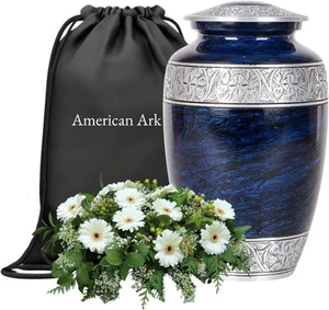 Urn for Human Ashes Cremation Urn for Male & Female Funeral Memorial crafted - Picture 1 of 12