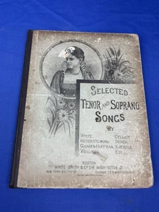 1888 Selected TENOR & SOPRANO Songs Music Book, 36 Songs, 144 pgs, 19thC. Music - Picture 1 of 14
