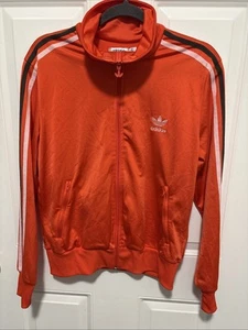 ADIDAS Women's Red Full Zip Track Jacket VINTAGE ! Size Large - Picture 1 of 5