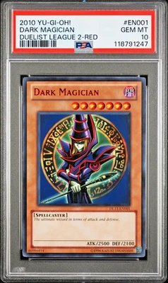 PSA 10 POP 3 DL11-EN001 Dark Magician RED Foil RARE Duelist League 2 2010 Yugioh - Image 1 of 2