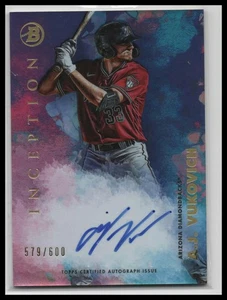 2021 Bowman Inception #PA-AVH A.J. Vukovich Autographs #/600 - Picture 1 of 2