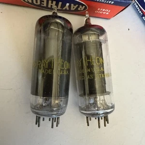 Pair Of Raytheon 6CM6 / 6973 NOS Tubes - Picture 1 of 4