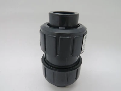 Chemline BTA005ES PVC Ball Check Valve EPDM 1/2" 150 psi NOP - Image 1 of 2