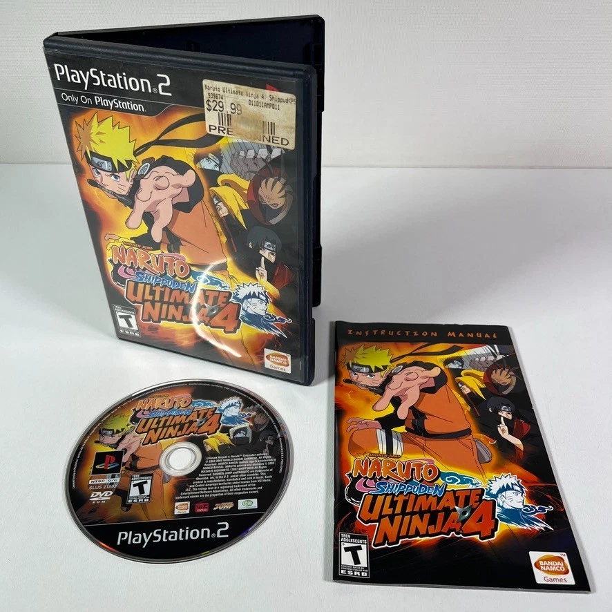 Videojuego Ultimate Ninja 4 Naruto Shippuden (Sony PlayStation 2, 2009) PS2 Foto 1 de 4