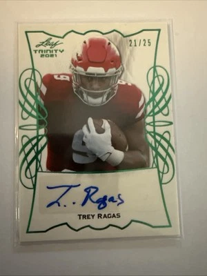 2021 Leaf Trinity Portraits Spectrum /25 Trey Ragas Rookie Auto RC - Image 1 of 4