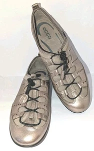 ECCO Vibration II Shoes SpeedLace Metallic Toggle Slip On Sneakers Womens 11½ A+ - Picture 1 of 21