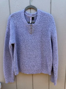 Love by Design Womens Sweater Gray size XL 10 12 14 - Picture 1 of 9