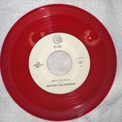 EMI RED 45RPM/RED HOT CHILI PEPPERS/DECK THE HALLS/KNOCK ME DOWN/new Old Stock - Imagem 1 de 2