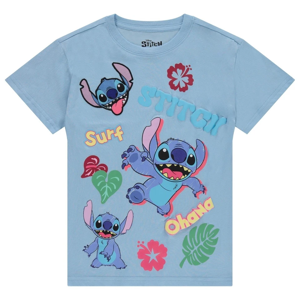 Camiseta Disney Lilo and Stitch Niñas Manga Corta - Puntada Niñas Camiseta Tallas... Foto 1 de 4