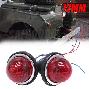 For Land Rover Lucas L594 1958-1986 2pcs 72mm Red Turn Signal/Brake Light LPB630 - Bild 1 von 8