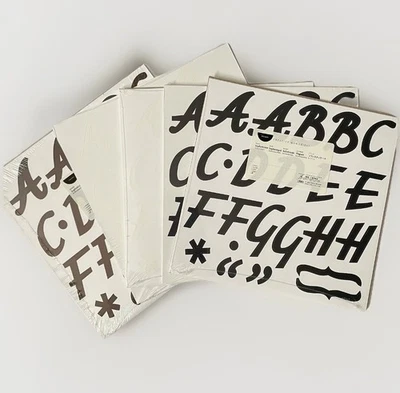 Creative Memories ABC Sophisticate Monograms Letter Stickers 2 Sheets 2" New