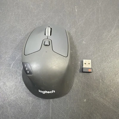 Logitech M720 Triathlon Wireless Mouse, Bluetooth, USB Unifying Receiver Dongle - Image 1 of 4