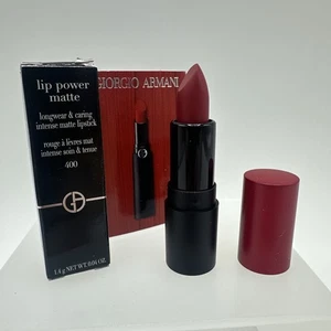 Giorgio Armani Lip Power Matte Longwear & Caring Intense MINI Lipstick 400 - Picture 1 of 2