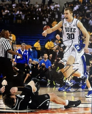 FOTO FIRMADA POR JON SCHEYER 8x10 entrenador de baloncesto duque autógrafo certificado de autenticidad Foto 1 de 2