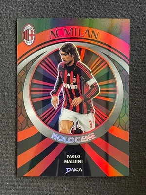 Paolo Maldini 2024-25 Daka Holoceno AC Milan Rojo 19/35 #TE-28 Foto 1 de 2