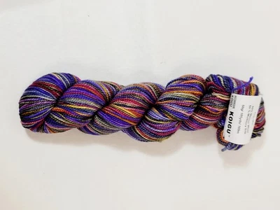 Шерстяной шелк ручной росписи Koigu Mori 50/50 50 г 185 ярдов пестрый M845 9 мульти - Изображение 1 из 4
