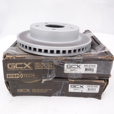 Pair StopTech GCX Front Brake Rotors 320.67048 for 2000-2001 Dodge Ram 1500 - Image 1 of 3