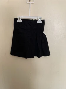 Children Place Girl’s 5 Slim Uniform Black Skorts Pleated  - Picture 1 of 4