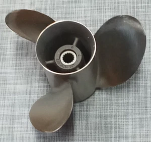 13 1/2" x 25P Quicksilver Propeller , Stainless Steel , R/H, PN 48-79796 - Bild 1 von 3