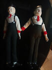 Pupazzi Marionette In Biscuit E Stoffa Stanlio E Ollio Anni 60 Vintage Originali