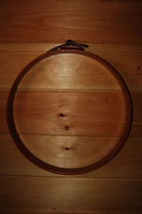 Norwood Fremont Michigan 17" Round Cherry Wood Hand Quilting Hoop w/ Bungee - Picture 1 of 5