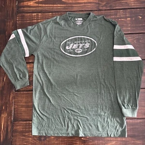 NFL New York Jets Football Long Sleeve Green T-Shirt XL - Picture 1 of 11