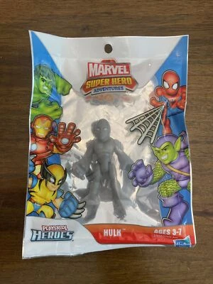 RARO ERROR Playskool Marvel Super Hero Adventures Silver Surfer en bolsa Hulk Foto 1 de 3