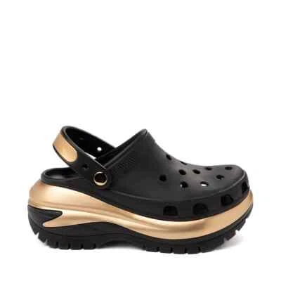 CROCS MEGA CRUSH NEGRO/DORADO Talla W7 Foto 1 de 3