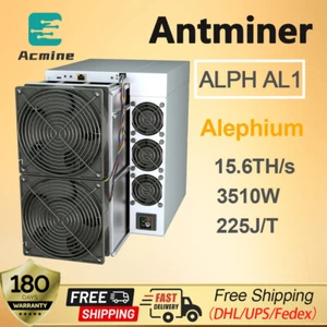 Preorder Antminer AL1 15.6Th/s 3510W Alephium Miner With PSU Ship By Sep 10th - Picture 1 of 5