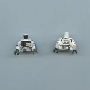 Star Wars LEGO x 2 White Minifigure Torso Clone Captain Rex 501st Legion - Picture 1 of 1
