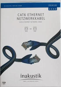 Inakustik Premium CAT 6  Kabel Netzwerkkabel Patchkabel CAT6  2m - Picture 1 of 2