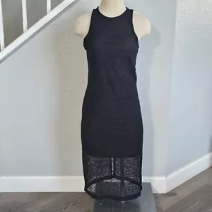 Sanctuary Halter Crochet Dress Women's Size Small Black - Picture 1 of 12