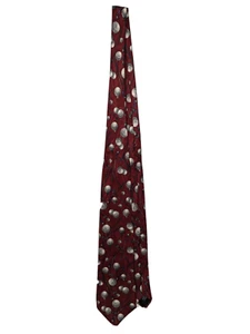 Aronald Palmer Neck Tie Silk RN 35130Made In USA Golf Balls And Clubs Pattern - Picture 1 of 4