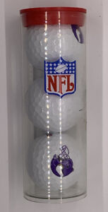 Minnesota Vikings Golf Balls 3-Pack Wilson Staff Team Golf NFL Regulation Logo