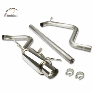 FOR PT CRUISER 2.4 STAINLESS 2.25" INLET 4" CATBACK EXHAUST MUFFLER SLANT TIP - Picture 1 of 7