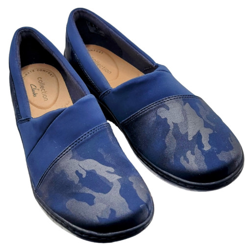 Scarpe slip on Clarks donna Cora blu erica casual comode