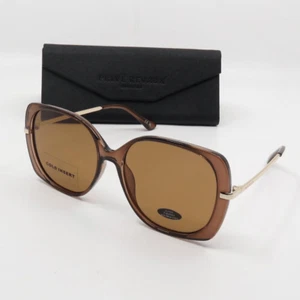 Gafas de sol Prive Revaux nuevas polarizadas vintage transparentes marrón/marrón cuadradas - Imagen 1 de 9