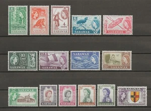Sarawak 1955/59 SG 188/202 MNH - Bild 1 von 2