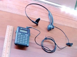 Plantronics CT10 Black Handled Portable Remote Controller with headset untested. - Picture 1 of 5
