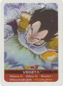 Lamincards Dragon Ball Z Edibas Serie Argento VEGETA N 148 - Foto 1 di 2