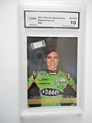 Danica Patrick 2011 MAIN EVENT #7 Chevy DRIVERS INTRO' Card #42 GRADED GEM 10 - Image 1 of 2